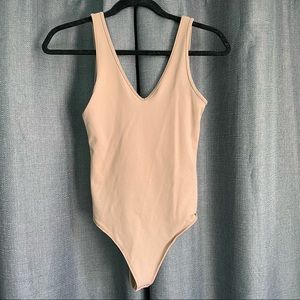 Abercrombie & Fitch Seamless Bodysuit - Beige